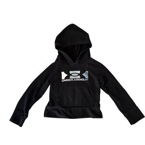 🖤 Under Armour Kids Size 4 Black Hoodie with Logo